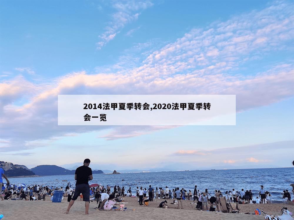 2014法甲夏季转会,2020法甲夏季转会一览